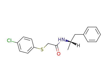 (4-chloro-phenylsulfanyl)-acetic acid-((<i>S</i>)-1-methyl-2-phenyl-ethylamide)