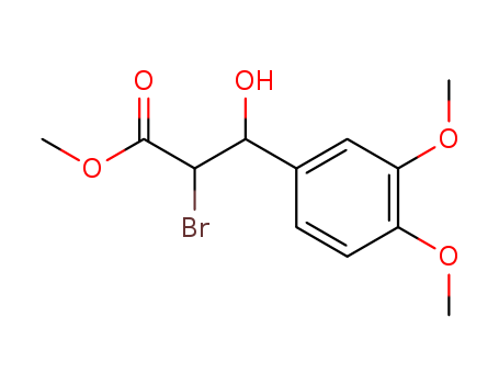 methyl 2-bromo-3-(3,4-dimethoxyphenyl)-3-hydroxy-propanoate cas  5396-67-8