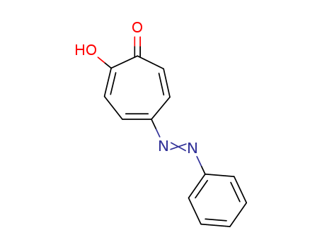2,4,6-Cycloheptatrien-1-one,2-hydroxy-5-(2-phenyldiazenyl)- cas  3144-55-6