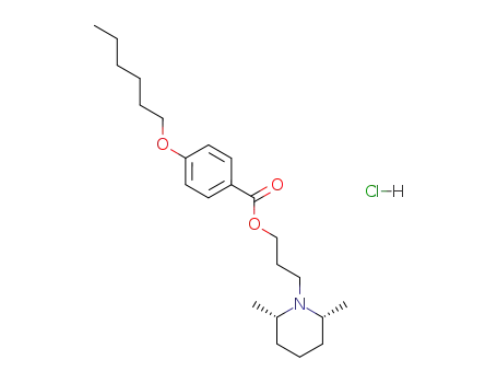 1-(3-{[4-(hexyloxy)benzoyl]oxy}propyl)-2,6-dimethylpiperidinium chloride