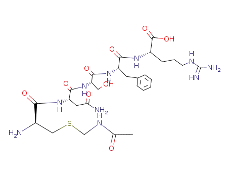 (S)-2-[(S)-2-((S)-2-{(S)-2-[(S)-3-(Acetylamino-methylsulfanyl)-2-amino-propionylamino]-3-carbamoyl-propionylamino}-3-hydroxy-propionylamino)-3-phenyl-propionylamino]-5-guanidino-pentanoic acid