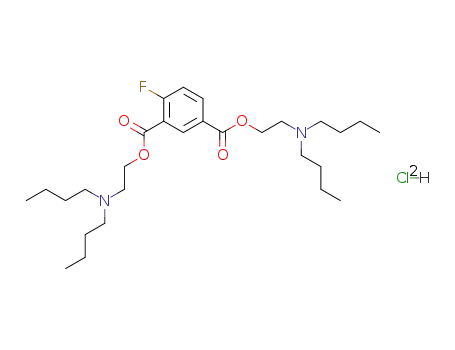 4-fluoro-isophthalic acid bis-(2-dibutylamino-ethyl ester); dihydrochloride