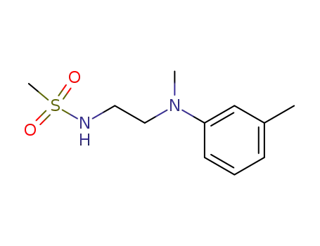 Molecular Structure of 54684-12-7 (<i>N</i>-[2-(<i>N</i>-methyl-<i>m</i>-toluidino)-ethyl]-methanesulfonamide)