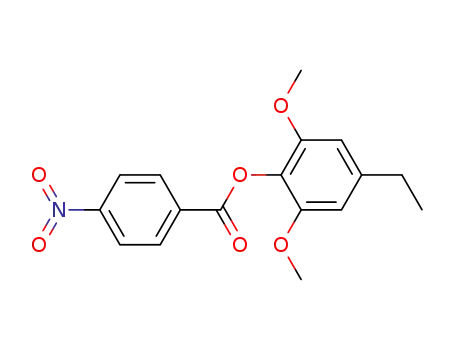 4-nitro-benzoic acid-(4-ethyl-2,6-dimethoxy-phenyl ester)