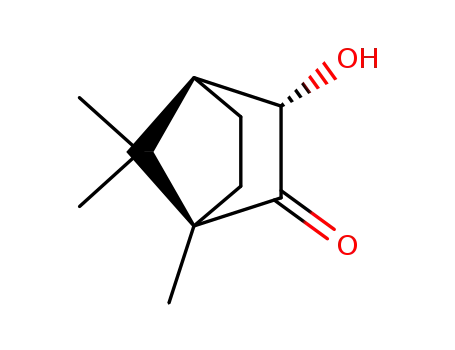 Molecular Structure of 21488-68-6 (3-hydroxy-1,7,7-trimethylbicyclo[2.2.1]heptan-2-one)