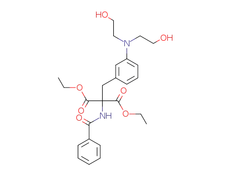 benzoylamino-{3-[bis-(2-hydroxy-ethyl)-amino]-benzyl}-malonic acid diethyl ester