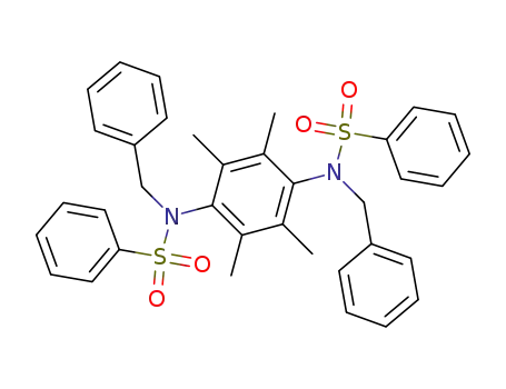 <i>cis</i>-<i>N</i>,<i>N'</i>-dibenzyl-<i>N</i>,<i>N'</i>-(tetramethyl-<i>p</i>-phenylene)-bis-benzenesulfonamide