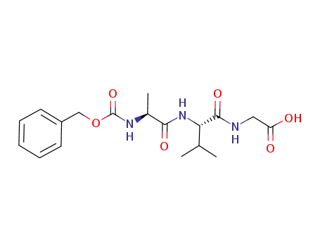 Molecular Structure of 70914-81-7 ([(S)-2-((S)-2-Benzyloxycarbonylamino-propionylamino)-3-methyl-butyrylamino]-acetic acid)