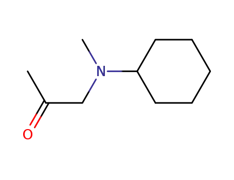 Molecular Structure of 14192-29-1 (2-Propanone, 1-(cyclohexylmethylamino)-)
