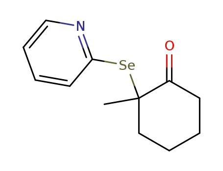 Cyclohexanone, 2-methyl-2-(2-pyridinylseleno)-