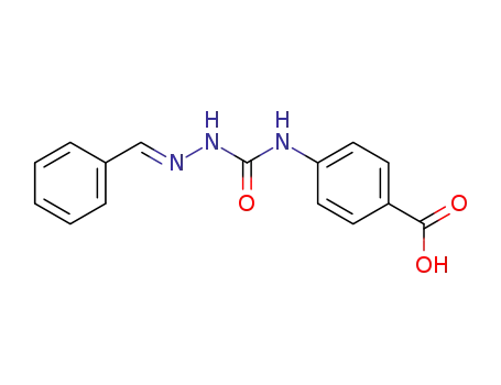 Molecular Structure of 101101-89-7 (4-(3-benzylidene-hydrazinocarbonylamino)-benzoic acid)
