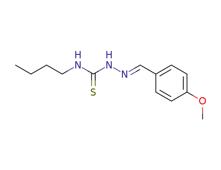 Molecular Structure of 6334-22-1 (3-butyl-1-[(4-methoxyphenyl)methylideneamino]thiourea)