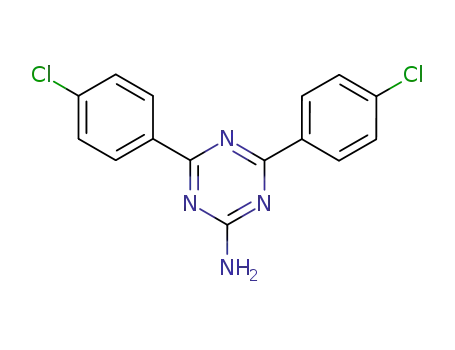 Molecular Structure of 30369-21-2 (4,6-BIS(4-CHLOROPHENYL)-1,3,5-TRIAZIN-2-AMINE)
