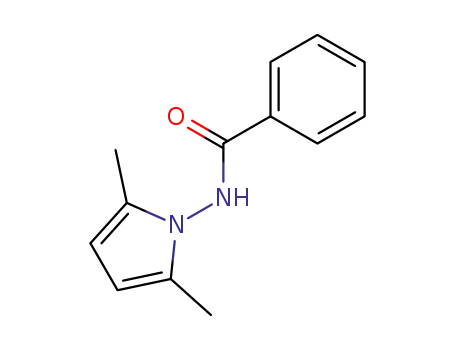 Molecular Structure of 32558-63-7 (N-(2,5-dimethyl-1H-pyrrol-1-yl)benzamide)