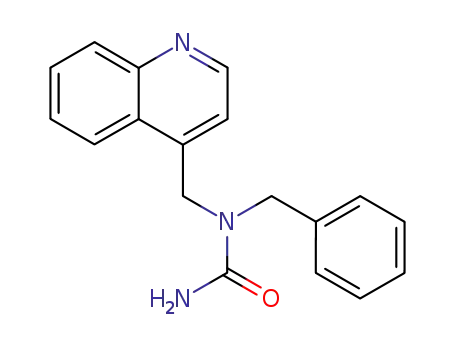 Molecular Structure of 5427-44-1 (1-benzyl-1-(quinolin-4-ylmethyl)urea)