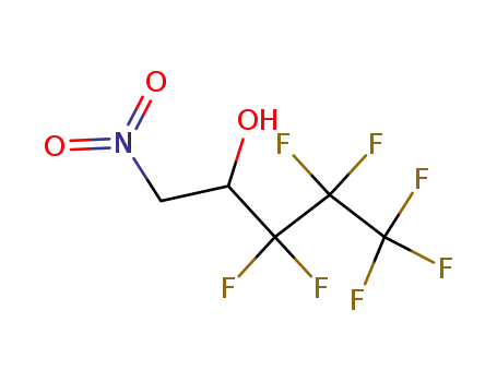 Molecular Structure of 377-61-7 (3,3,4,4,5,5,5-heptafluoro-1-nitropentan-2-ol)