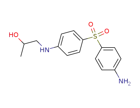 Molecular Structure of 100958-32-5 (1-({4-[(4-aminophenyl)sulfonyl]phenyl}amino)propan-2-ol)