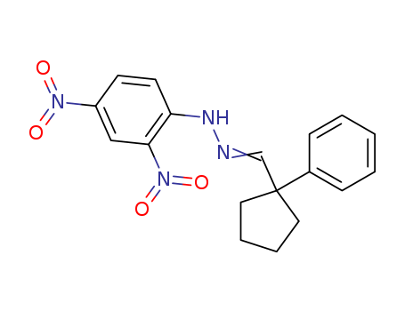 1-Phenylcyclopentanecarbaldehyde 2,4-dinitrophenyl hydrazone