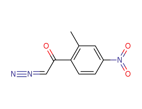 Molecular Structure of 50712-65-7 (2-Diazo-1-(2-methyl-4-nitro-phenyl)-ethanone)