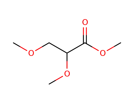 Molecular Structure of 29749-76-6 (2,3-Dimethoxypropionic acid methyl ester)