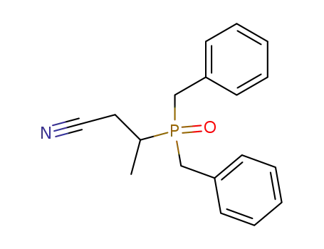 Molecular Structure of 111527-19-6 (3-dibenzylphosphinoyl-butyronitrile)