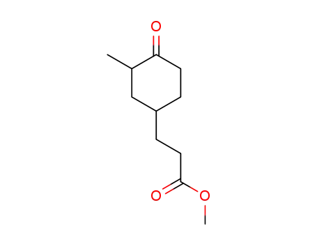 β-<3-Methyl-4-oxo-cyclohexyl>-propionsaeure-methylester