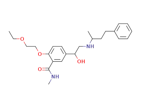 2-(2-Ethoxyethoxy)-5-[1-hydroxy-2-[(1-methyl-3-phenylpropyl)amino]ethyl]-N-methylbenzamide