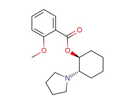2-methoxy-benzoic acid-(<i>trans</i>-2-pyrrolidino-cyclohexyl ester)