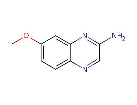 Molecular Structure of 951240-20-3 (2-Quinoxalinamine,  7-methoxy-)
