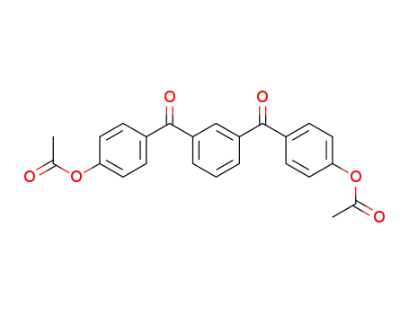 Molecular Structure of 86435-66-7 (1,3-bis-(4-acetoxy-benzoyl)-benzene)