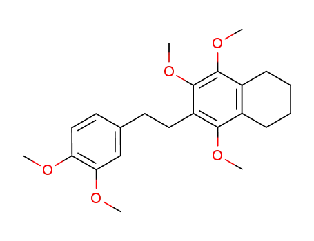 2-(3,4-Dimethoxy-phenethyl)-5,6,7,8-tetrahydro-1,3,4-trimethoxy-naphthalin