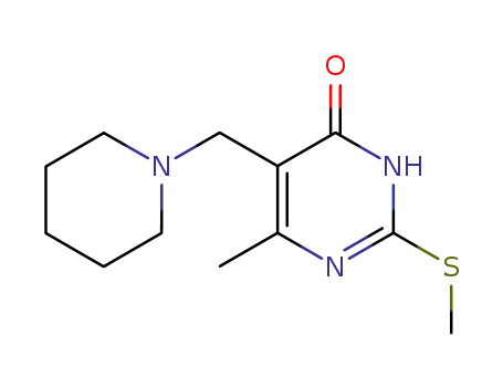 6-METHYL-2-METHYLSULFANYL-5-PIPERIDIN-1-YLMETHYL-PYRIMIDIN-4-OL