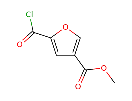 Molecular Structure of 98273-12-2 (5-chlorocarbonyl-furan-3-carboxylic acid methyl ester)