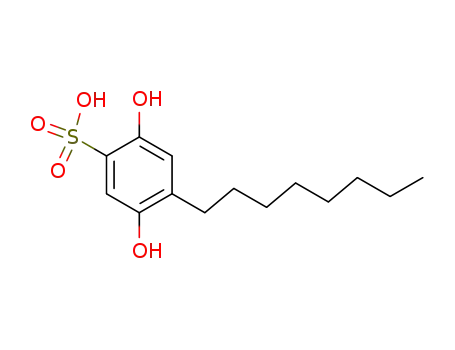 Molecular Structure of 895-21-6 (2-Octyl-hydrochinon-5-sulfonsaeure)