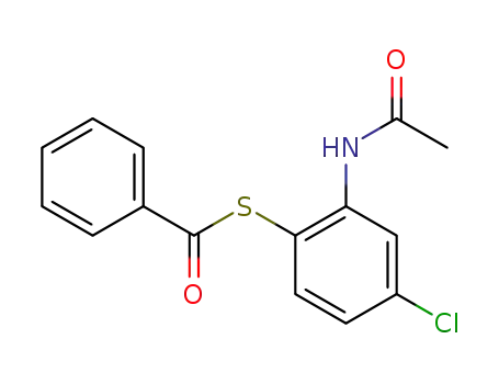 2-acetylamino-1-benzoylmercapto-4-chloro-benzene