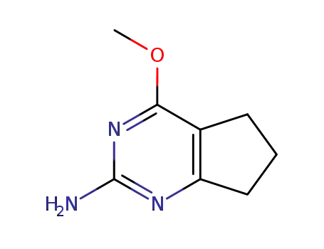 Molecular Structure of 61539-20-6 (5-methoxy-2,4-diazabicyclo[4.3.0]nona-2,4,10-trien-3-amine)