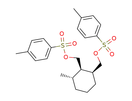 (+/-)-1<i>r</i>-methyl-2<i>t</i>,3<i>t</i>-bis-(toluene-4-sulfonyloxymethyl)-cyclohexane