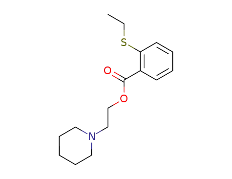 Molecular Structure of 67049-46-1 (2-Piperidinoethyl=o-(ethylthio)benzoate)
