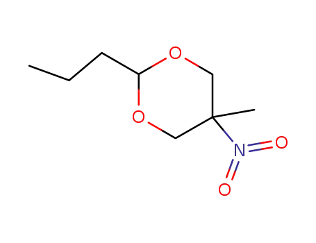 Molecular Structure of 5663-15-0 (5-methyl-5-nitro-2-propyl-1,3-dioxane)