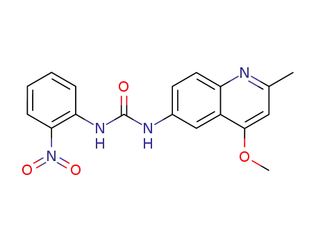 <i>N</i>-(4-methoxy-2-methyl-[6]quinolyl)-<i>N</i>'-(2-nitro-phenyl)-urea