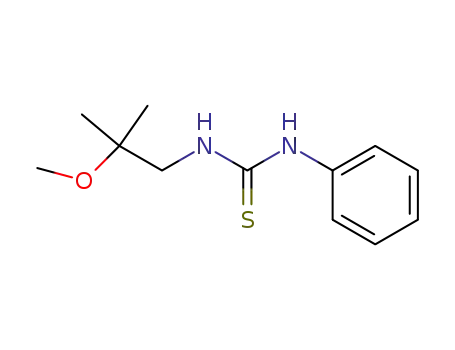 Molecular Structure of 100316-91-4 (<i>N</i>-(β-methoxy-isobutyl)-<i>N</i>'-phenyl-thiourea)