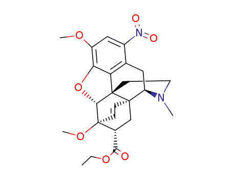 4,5α-epoxy-3,6-dimethoxy-17-methyl-1-nitro-6α,14α-etheno-morphinane-7α-carboxylic acid ethyl ester