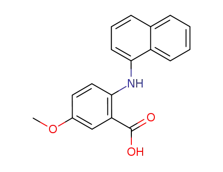 Molecular Structure of 199583-25-0 (5-methoxy-2-[1]naphthylamino-benzoic acid)
