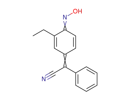 Molecular Structure of 748789-25-5 (3-Ethyl-phenylcyanomethylen-chinon)