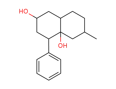 3,9-Dihydroxy-7-methyl-1-phenyl-decalin