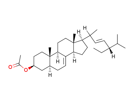 Molecular Structure of 4651-46-1 (alpha-Spinasterol acetate)