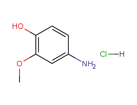 Molecular Structure of 4956-52-9 (4-Amino-2-methoxyphenol Hydrochloride)