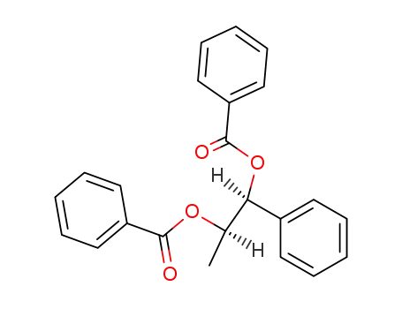 Molecular Structure of 21759-65-9 ((1<i>RS</i>,2<i>SR</i>)-1,2-bis-benzoyloxy-1-phenyl-propane)