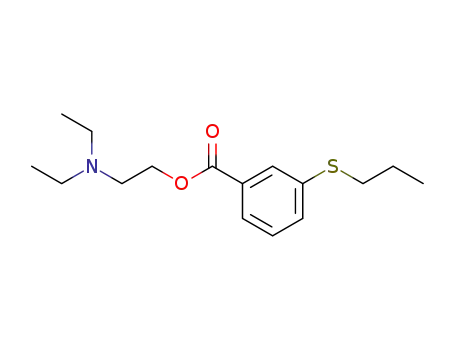 Molecular Structure of 67031-76-9 (2-(Diethylamino)ethyl=m-(propylthio)benzoate)