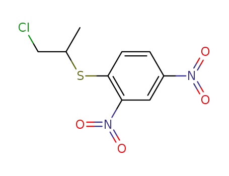 Molecular Structure of 104562-75-6 (2-(2,4-dinitrophenylthio)-1-chloropropane)